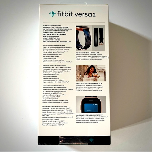 Fitbit Versa 2 Special Edition Smart Watch Extra Band Included Brand New !! - Picture 2 of 6